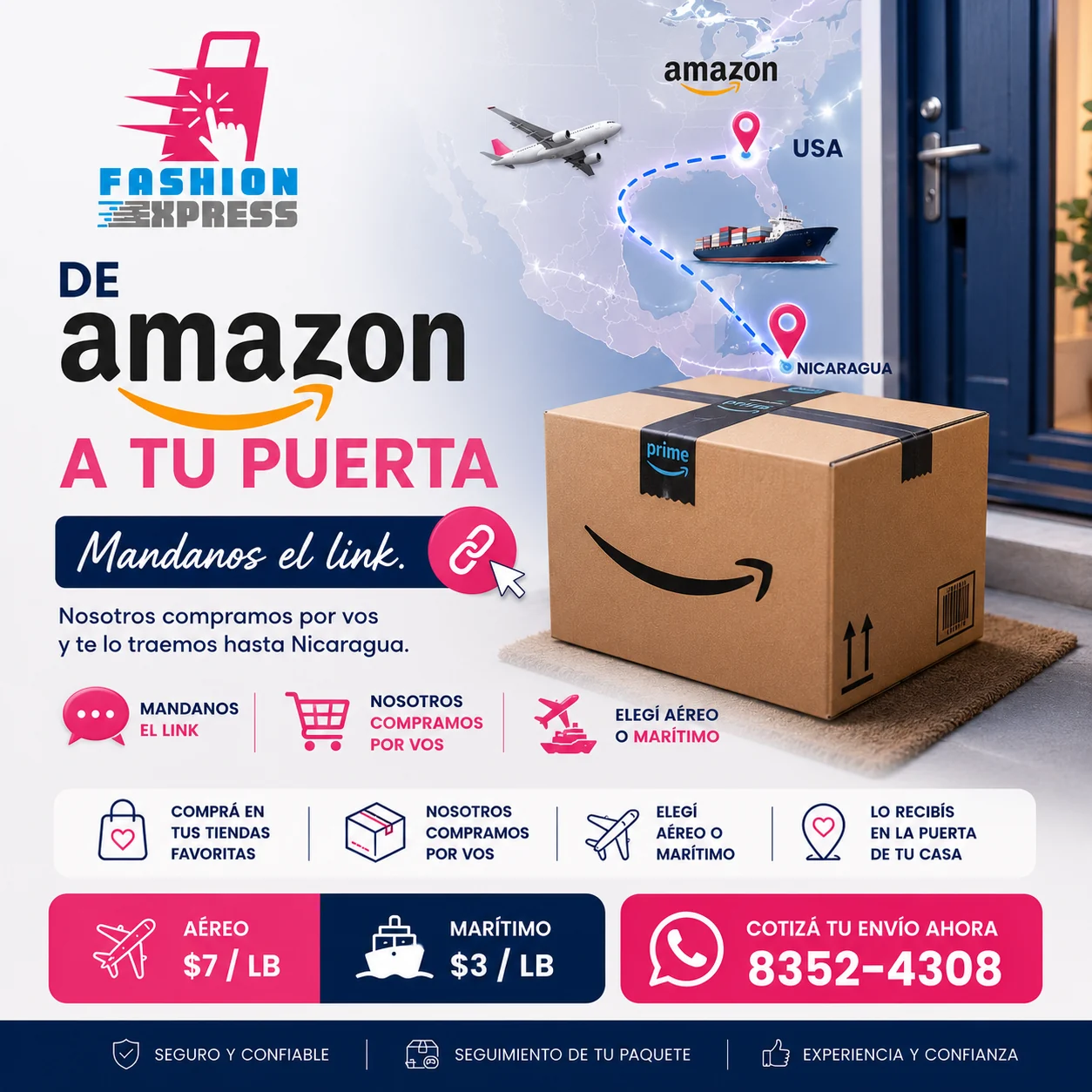 Diseño De Amazon a tu puerta para Fashion Express