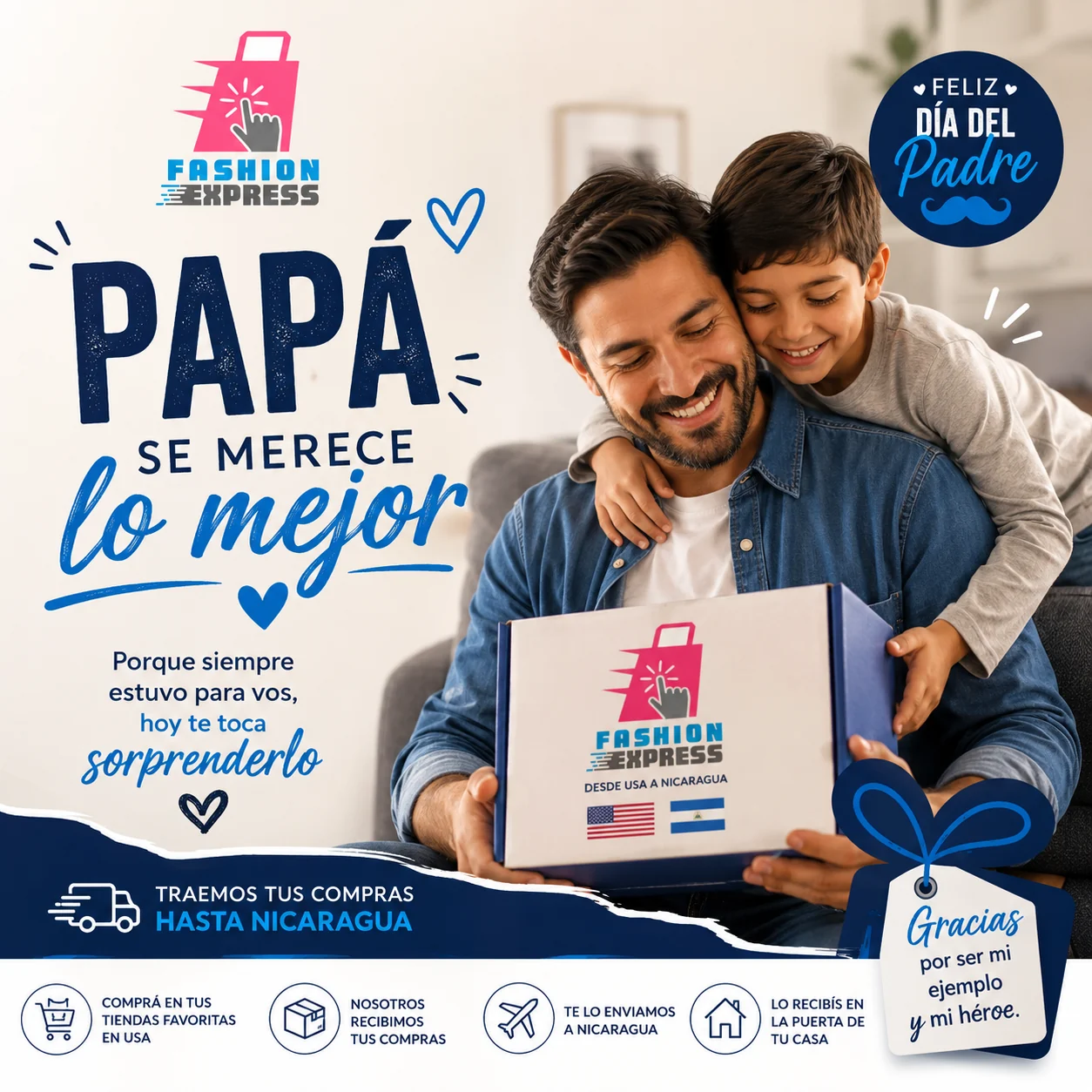 Diseño del Día del Padre para Fashion Express