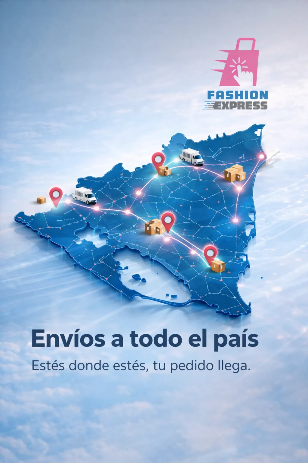 Diseño informativo de envíos para Fashion Express