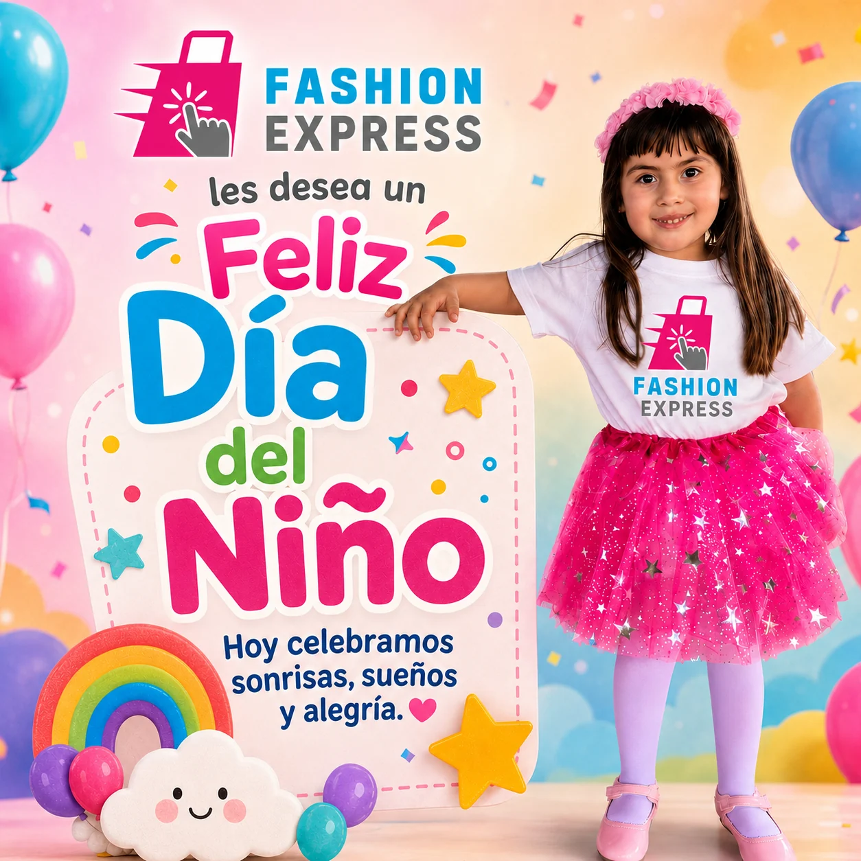 Diseño del Día del Niño para Fashion Express