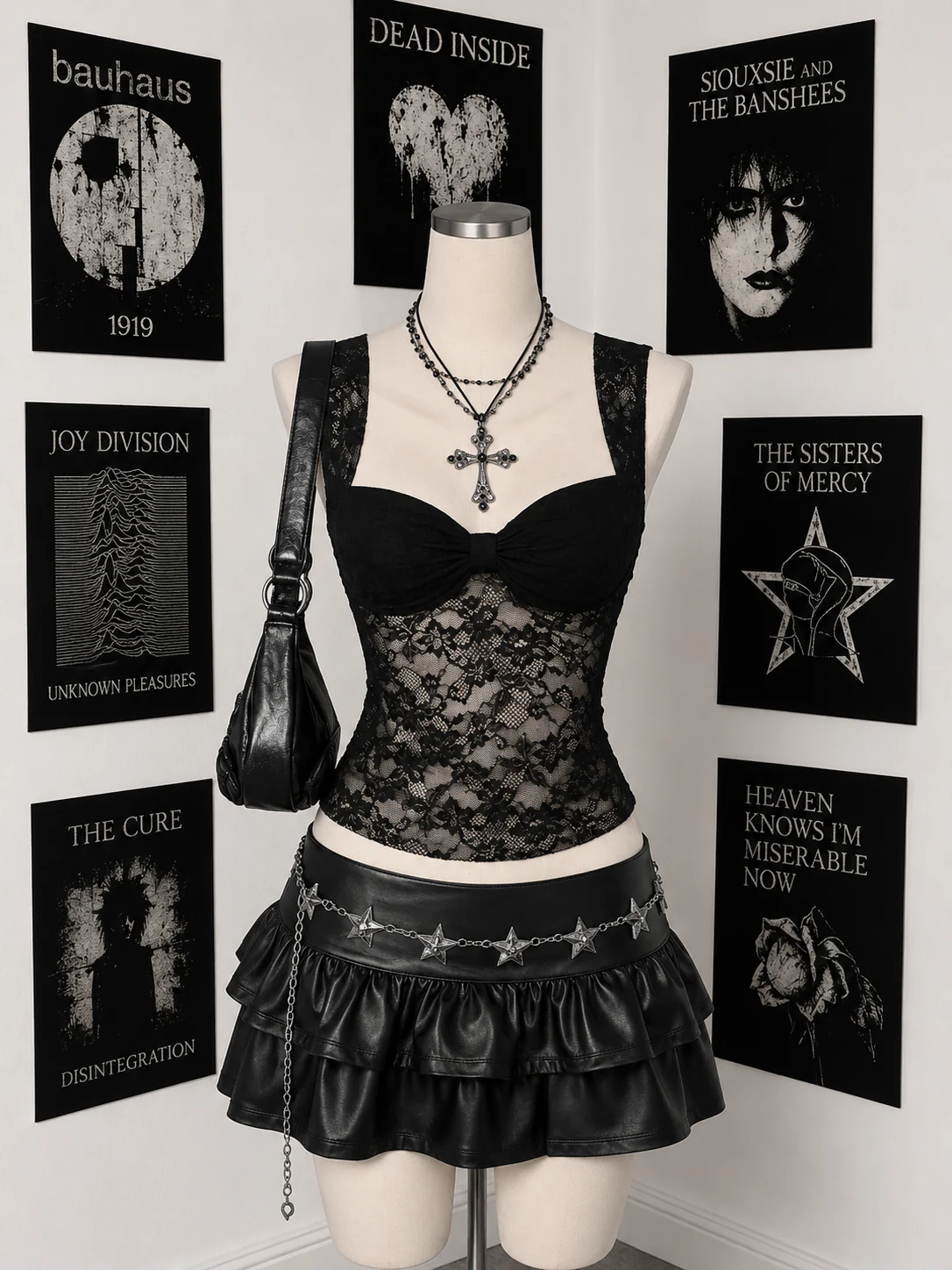 Diseño de outfit oscuro para Kittyx Shop